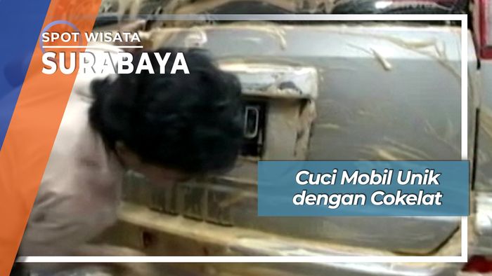 Cuci Mobil Unik dengan Cokelat, Surabaya
