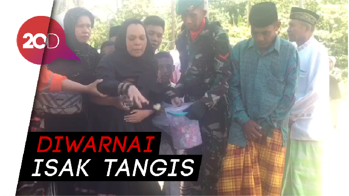 Duka di Pemakaman Prajurit TNI yang Tertembak KKB Papua