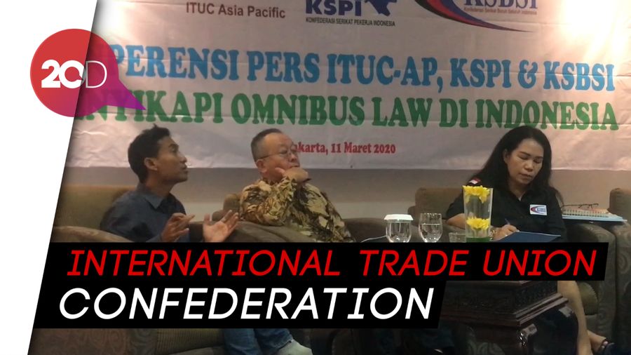 Serikat Buruh Internasional Ikut Tolak Omnibus Law Cipta Kerja