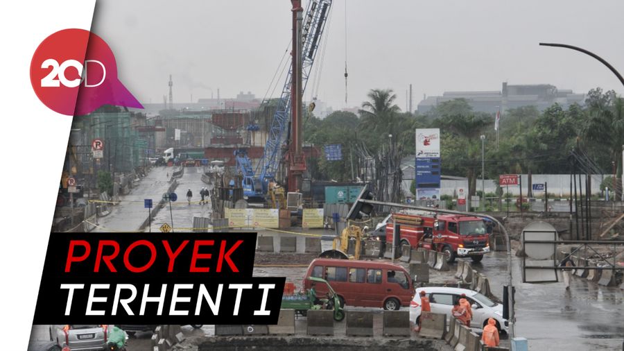 Detik-detik Pipa Gas Bocor di Lokasi Proyek Tol Layang Cakung