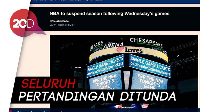 NBA Terinfeksi Virus Corona