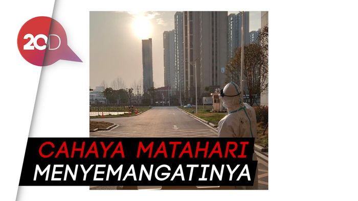 Pasien Corona dan Dokter Nikmati Senja Bersama di Wuhan
