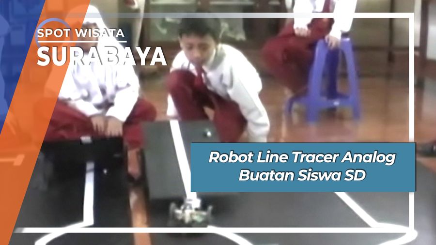 Robot Line Tracer Analog Buatan Siswa SD, Surabaya