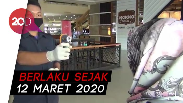 Antisipasi COVID-19, Mal di Kendari Deteksi Suhu Tubuh Pengunjung