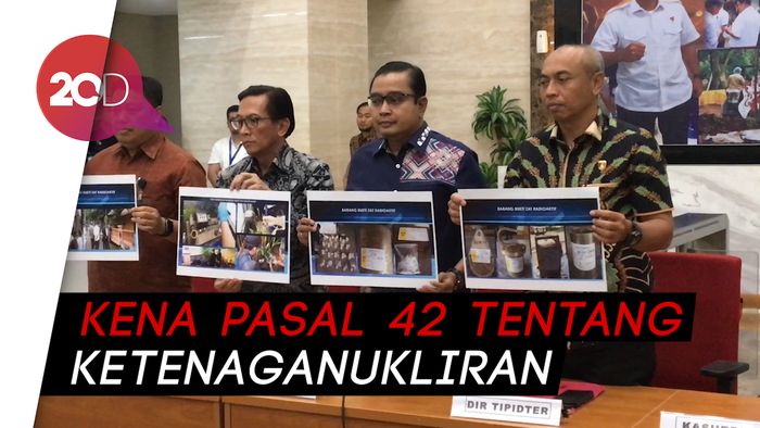  Polisi Tetapkan SM Tersangka Pemilik Zat Radioaktif Ilegal