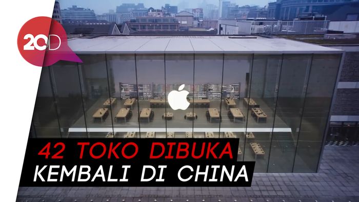 Wabah Corona Menurun di China, Apple Kembali Buka Toko
