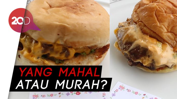 Duel Cheese Burger Rp 26 Ribu Vs Rp 110 Ribu, Enak Mana?