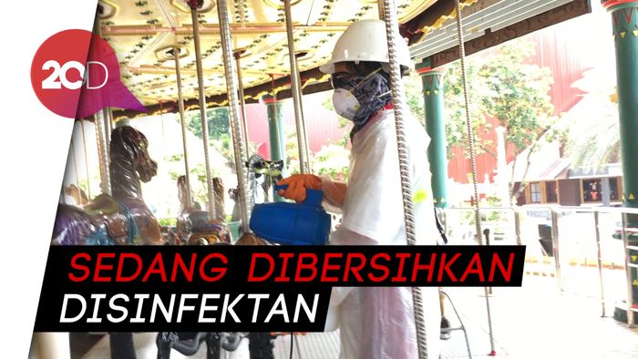 Wajah Sepi Ancol Usai Ditutup Imbas Corona