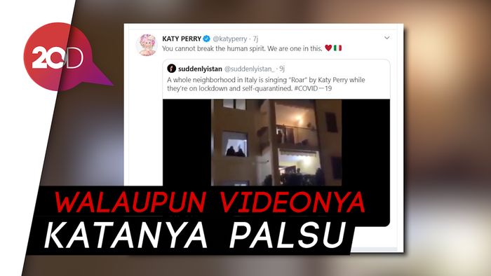 Warga Italia Nyanyikan Lagu Roar, Katy Perry: We Are The One