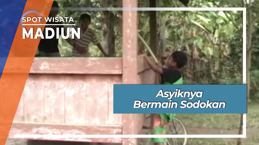 Asyiknya Permainan Anak Sodokan di Balerejo Madiun