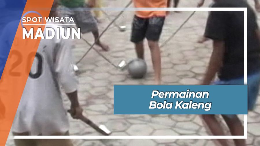 Asyiknya Permainan Anak Bola Kaleng di Desa Jeruk Gulung Madiun