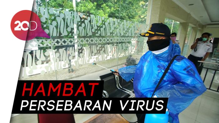 Solo KLB Corona, Bus hingga Terminal Disemprot Disinfektan