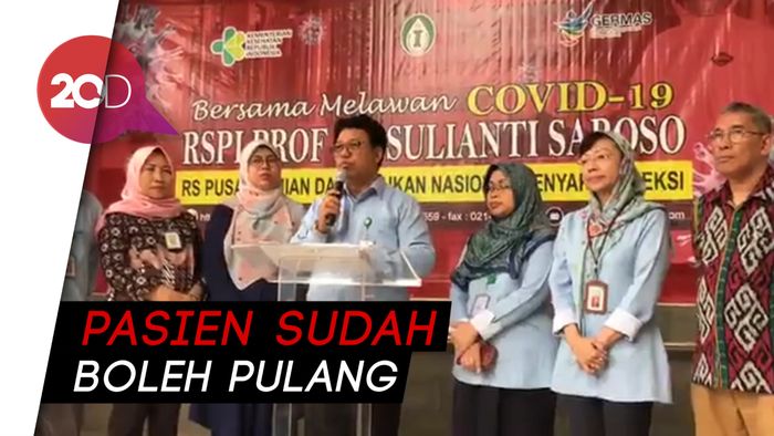 RSPI SS: Pasien Positif Corona Kasus 04 Sembuh