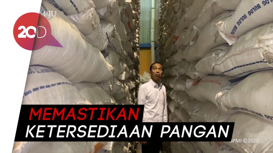 Ssst... Jokowi Diam-diam Cek Gudang Bulog
