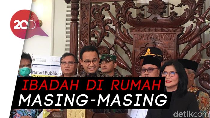 Anies Tiadakan Ibadah Bersama-sama 2 Minggu ke Depan