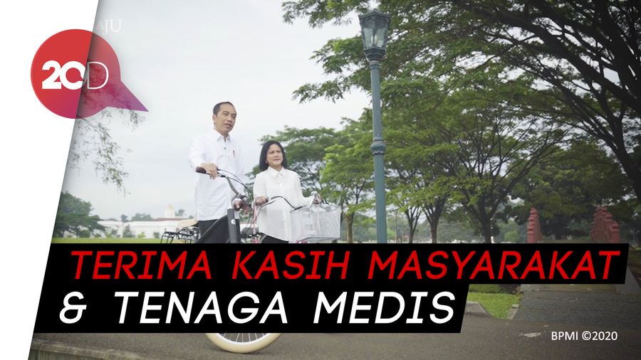 Jokowi dan Ibu Negara Umumkan Negatif Corona