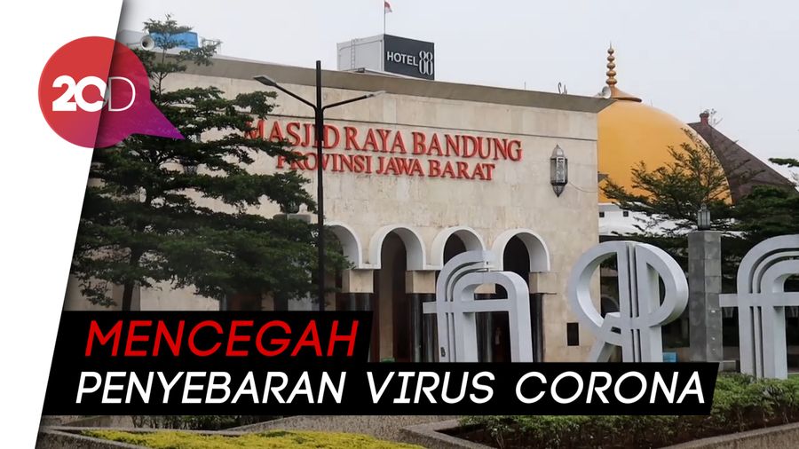  Tekan Corona, Masjid Raya Bandung Tak Gelar Salat Jumat
