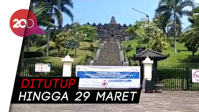 Cegah Sebaran Virus Corona, Kawasan Borobudur Ditutup Sementara