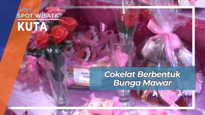 Cokelat Berbentuk Bunga Mawar, Kuta
