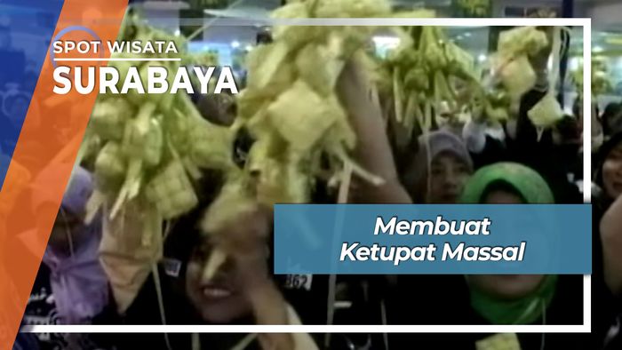 Membuat Ketupat Massal, Surabaya