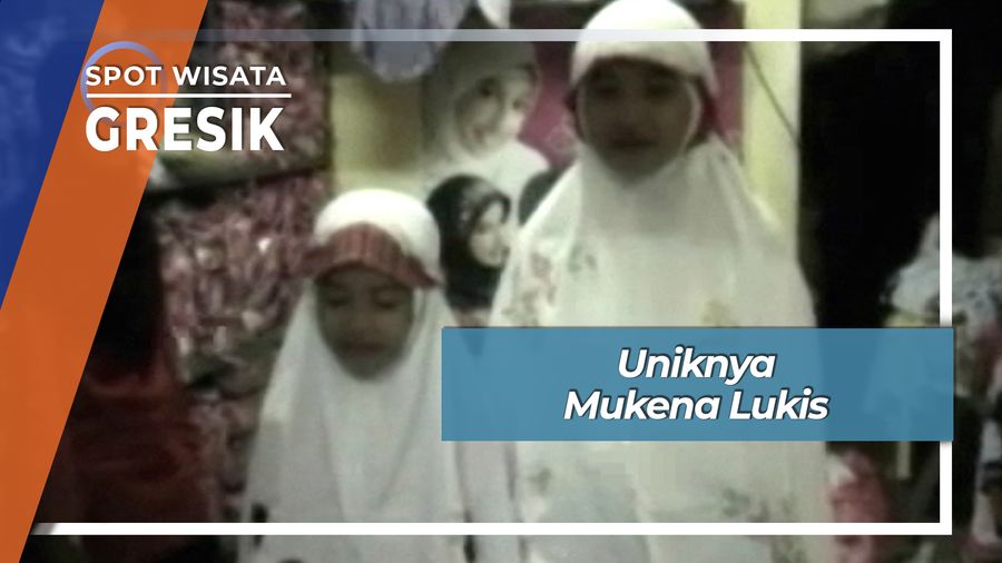 Uniknya Mukena Lukis, Gresik