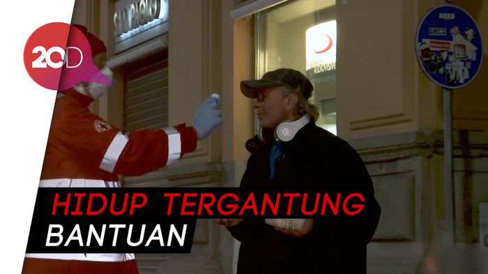 Gelandangan di Italia Terdampak Lockdown