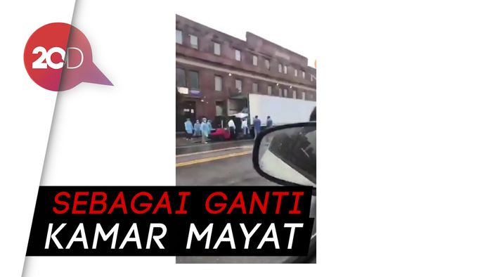Viral Truk Pendingin di New York Angkut Jenazah Pasien Corona