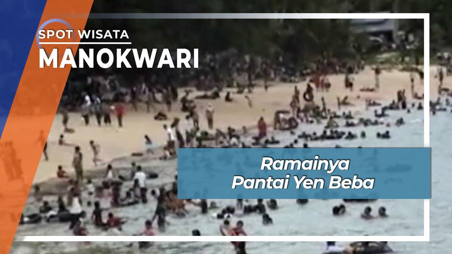 Ramainya Pantai Yen Beba, Manokwari