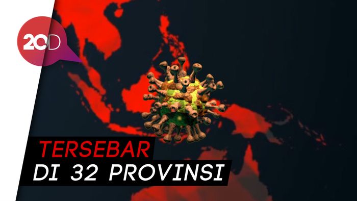 Berikut Sebaran 1.986 Kasus Positif COVID-19 di Indonesia