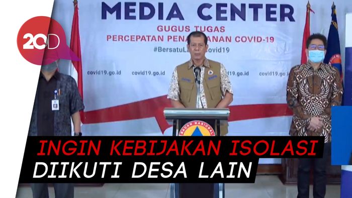 Gugus Tugas Covid-19 Apresiasi Daerah yang Terapkan Isolasi Mandiri