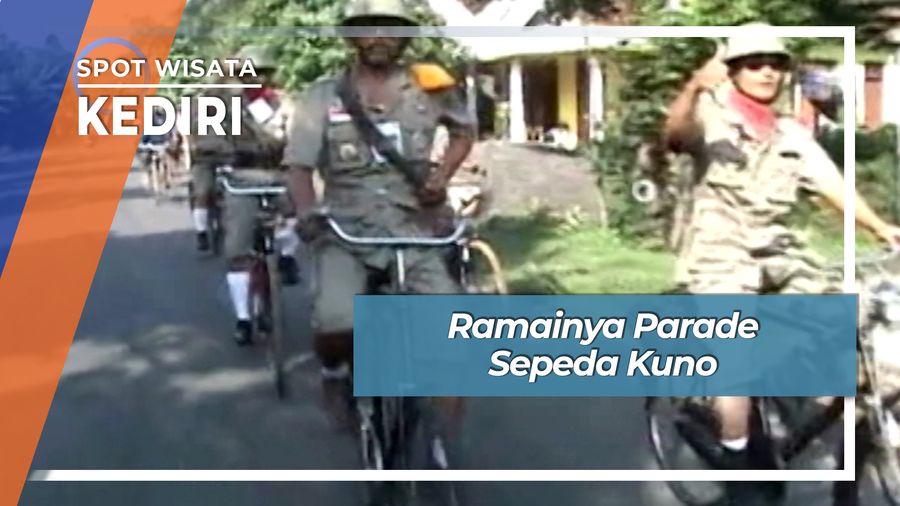Ramainya Parade Sepeda Kuno, Kediri