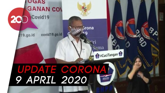 Update Corona di RI: 3.293 Positif, 252 Sembuh, 280 Meninggal