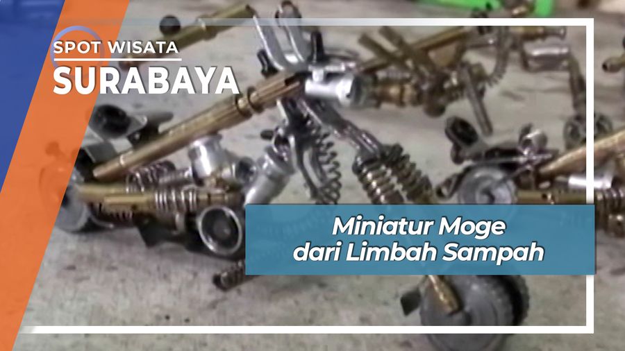 Miniatur Moge dari Limbah Sampah, Surabaya