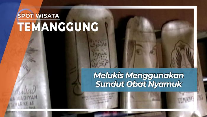 Melukis Menggunakan Sundut Obat Nyamuk, Temanggung