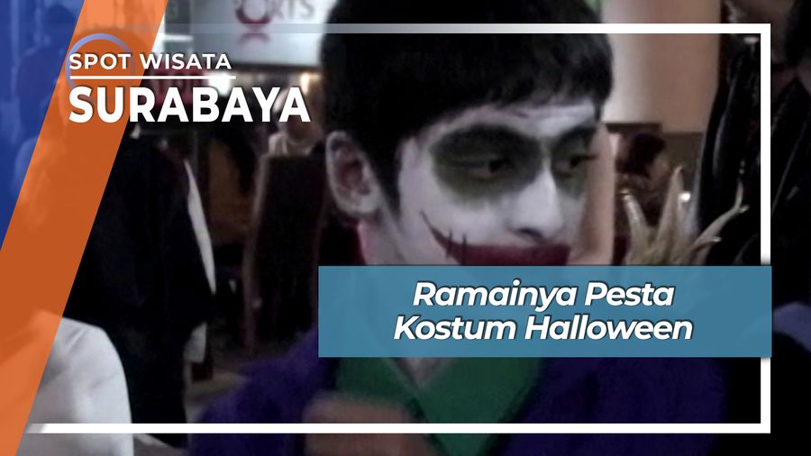 Ramainya Pesta Kostum Halloween, Surabaya