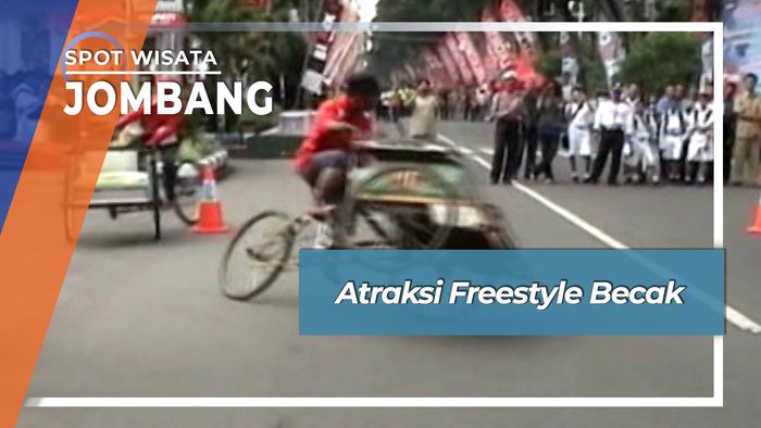 Atraksi Freestyle Becak, Jombang
