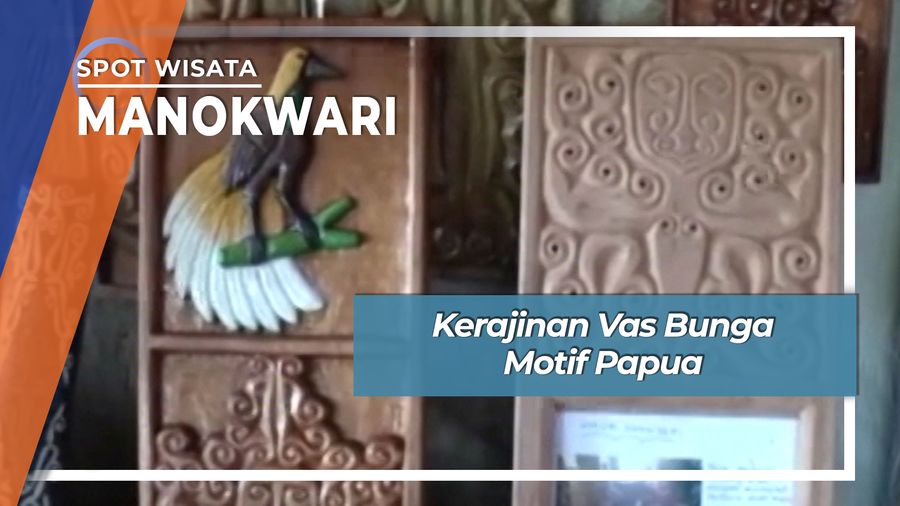 Kerajinan Vas Bunga Motif Papua, Manokwari