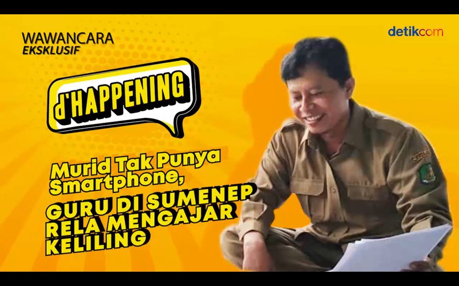 Eksklusif! Guru Keliling Rumah Murid yang Tak Punya Smartphone