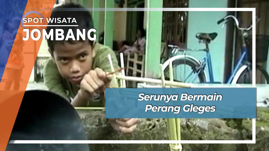 Seru Bermain Perang Gleges Kembang Tebu Desa Kaliwungu Jombang