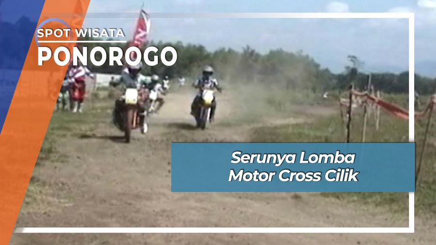 Serunya Lomba Motor Cross Cilik, Ponorogo