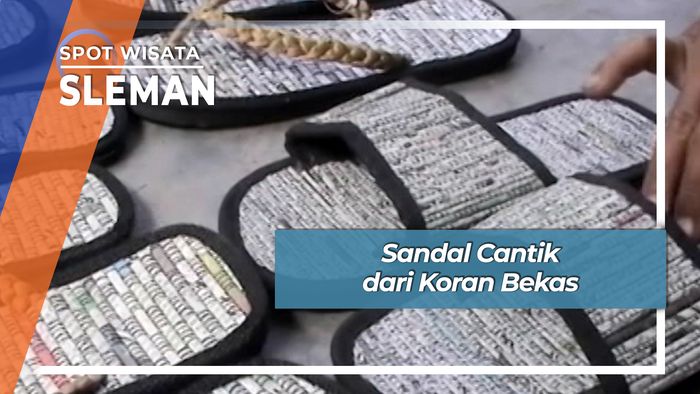 Sandal Cantik dari Koran Bekas, Sleman