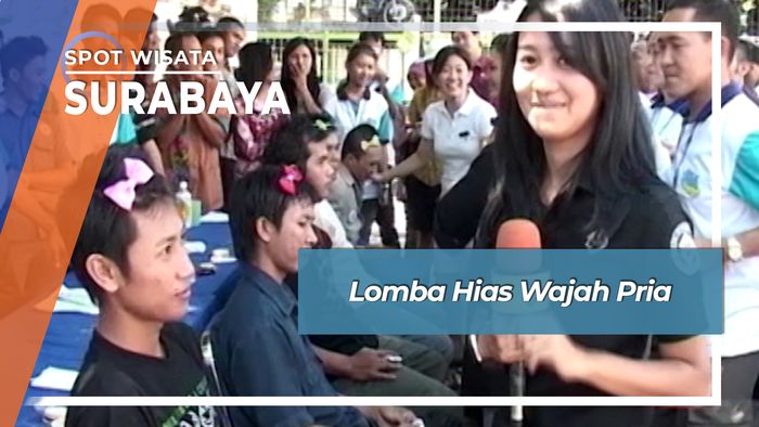 Lomba Hias Wajah Pria, Surabaya