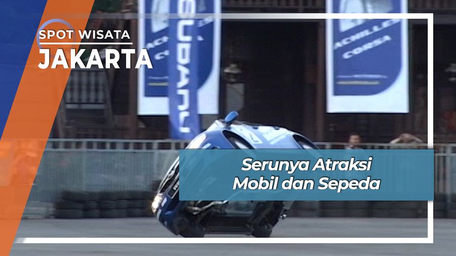 Serunya Atraksi Mobil dan Sepeda, Jakarta