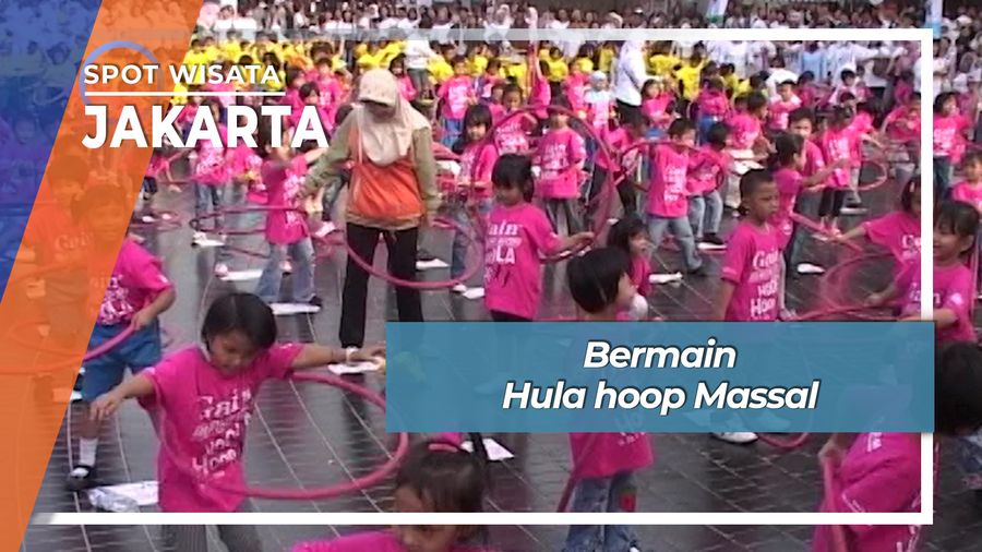 Bermain Hula hoop Massal, Jakarta