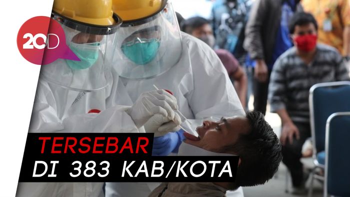 ODP di RI 262.919, PDP 34.360, Sebaran Kasus Makin Meluas
