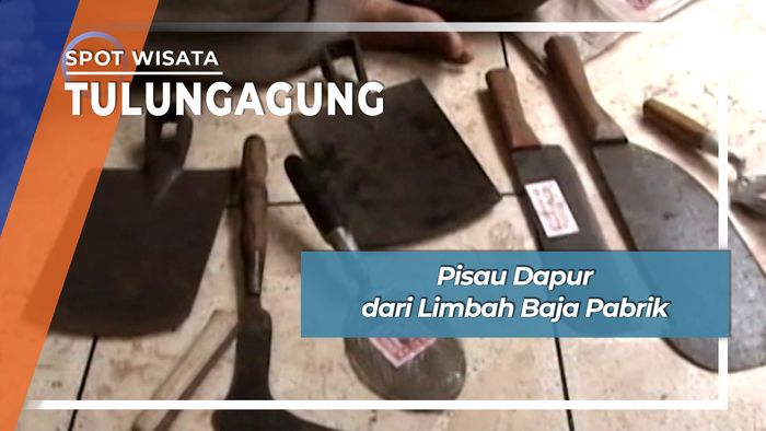 Pisau Dapur dari Limbah Baja Pabrik, Tulungagung