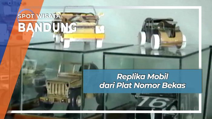 Replika Mobil dari Plat Nomor Bekas, Bandung