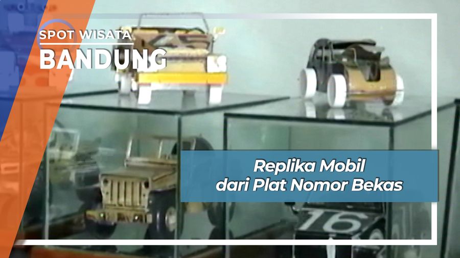 Replika Mobil dari Plat Nomor Bekas, Bandung