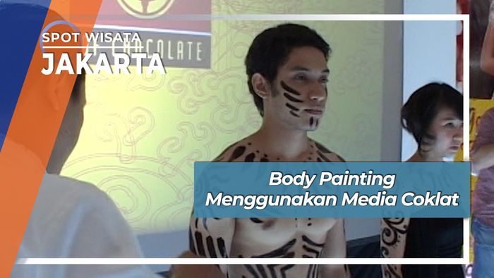 Body Painting Menggunakan Media Coklat, Jakarta