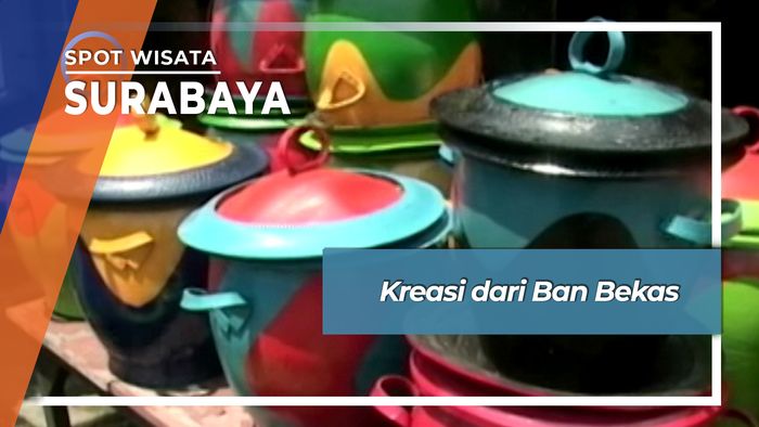 Kerajinan Ban Bekas Jalan Karet Surabaya
